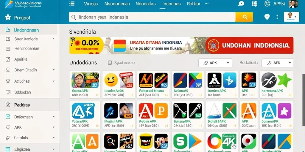 Tampilan menu utama yang menarik.