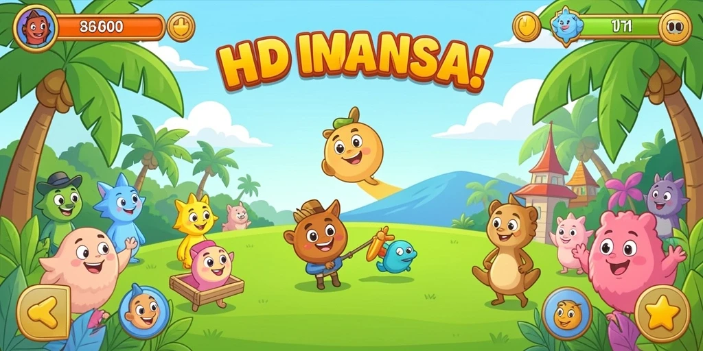 Tampilan menu utama yang menarik dan intuitif.