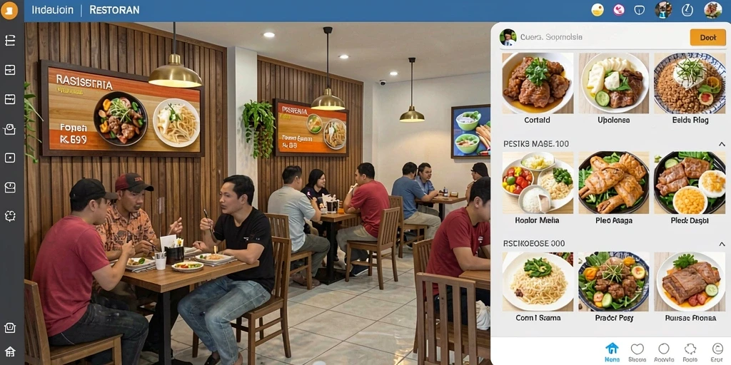 Tampilan antarmuka utama yang menarik dan mudah dipahami.