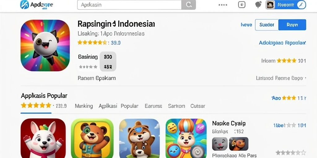 Tampilan antarmuka utama yang menarik.